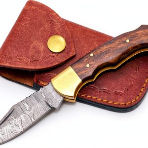 Folding Hunting Knife Sky Knives Damascus-0