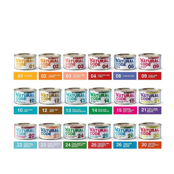 Natural Code Wet Cat Food Tuna Lamb Potato 24 Can 3oz Adult Cat Meal-5