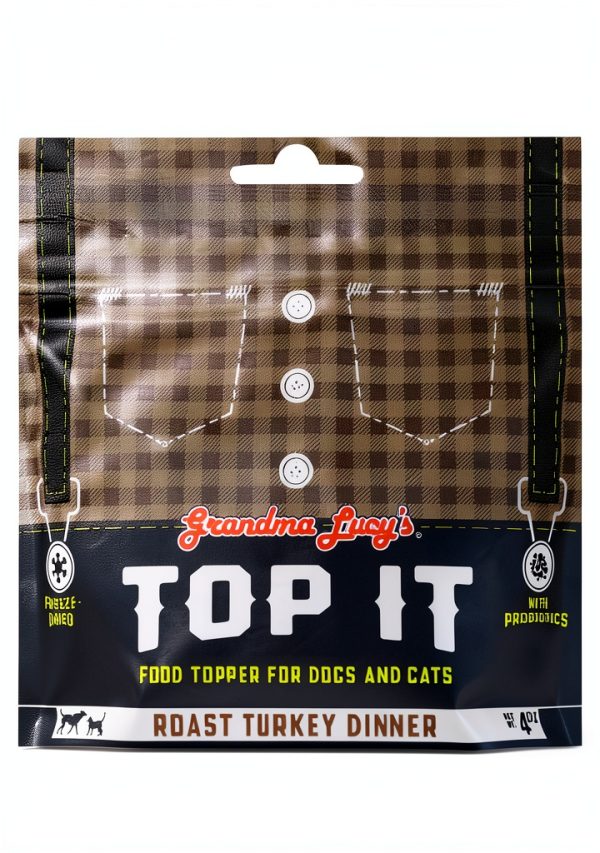 Top It Roast Turkey Dinner Food Topper 4oz Grandma Lucy's Grain-Free-0