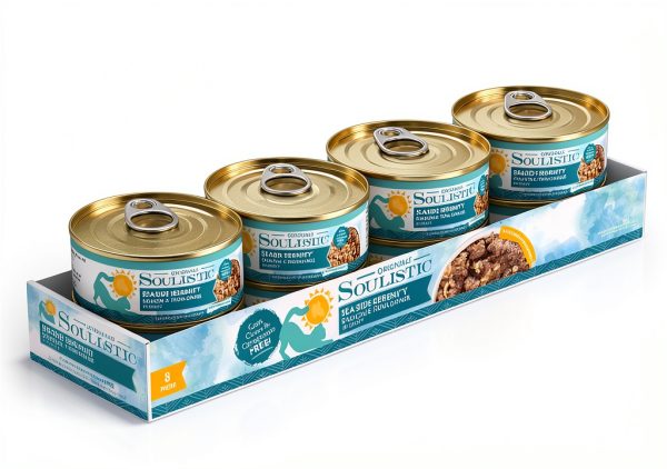 Soulistic Originals Salmon Tuna Dinner in Gravy 5.5oz Can Pack of 8-1
