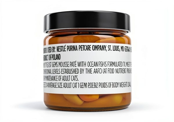 Purina Fancy Feast Gems Pate Mousse Wet Cat Food Ocean Fish 4 oz Pack-6