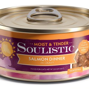 Soulistic Moist and Tender Salmon Dinner in Gravy 5.5oz Can-0