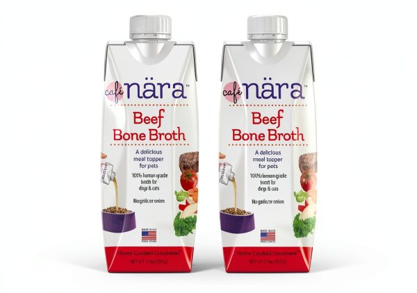 Café Nara Grain-Free Beef Bone Broth Topper for Dogs & Cats 1.1 lb-0