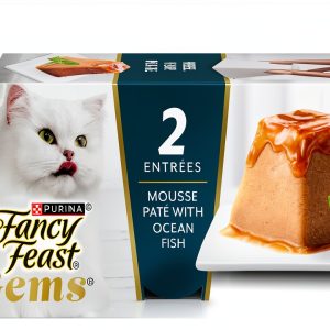 Purina Fancy Feast Gems Pate Mousse Wet Cat Food Ocean Fish 4 oz Pack-0