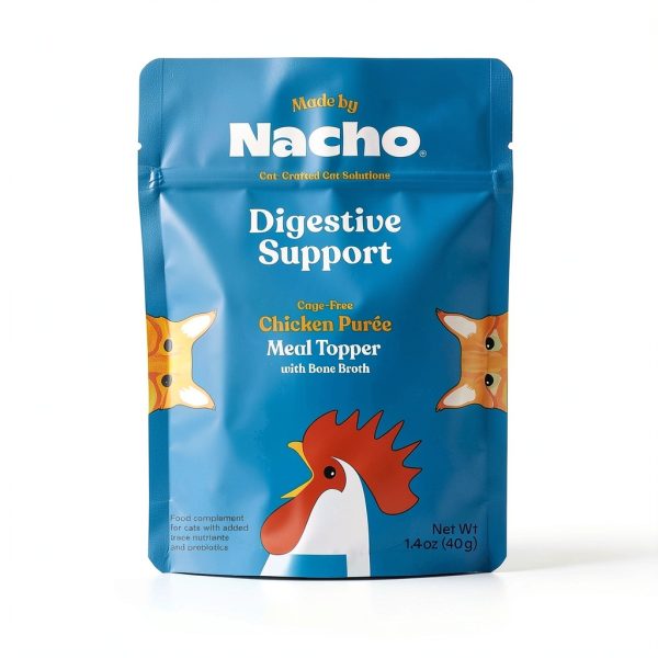 Digestive Support Chicken Puree Meal Topper Made by Nacho 36 Count-0