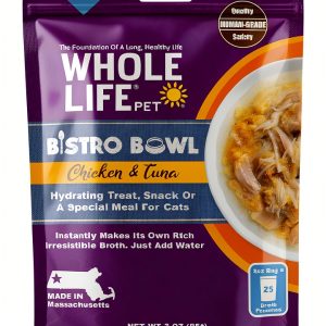 Whole Life Pet Bistro Bowls Toppers - Human-Grade Chicken & Tuna 3 Oz-0