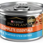 Purina Pro Plan Complete Essentials Seafood Stew Entree in Sauce or Gravy Wet Cat Food, 3 oz., Case of 24-0