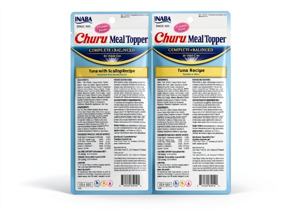INABA Churu Meal Topper for Cats 0.5 Ounce Tube 2 Flavor Variety Pack-1