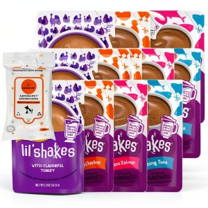 Aurora Pet Pureed Topper Lickable Cat Food 4 Flavors (1.55 oz) Wipes-0