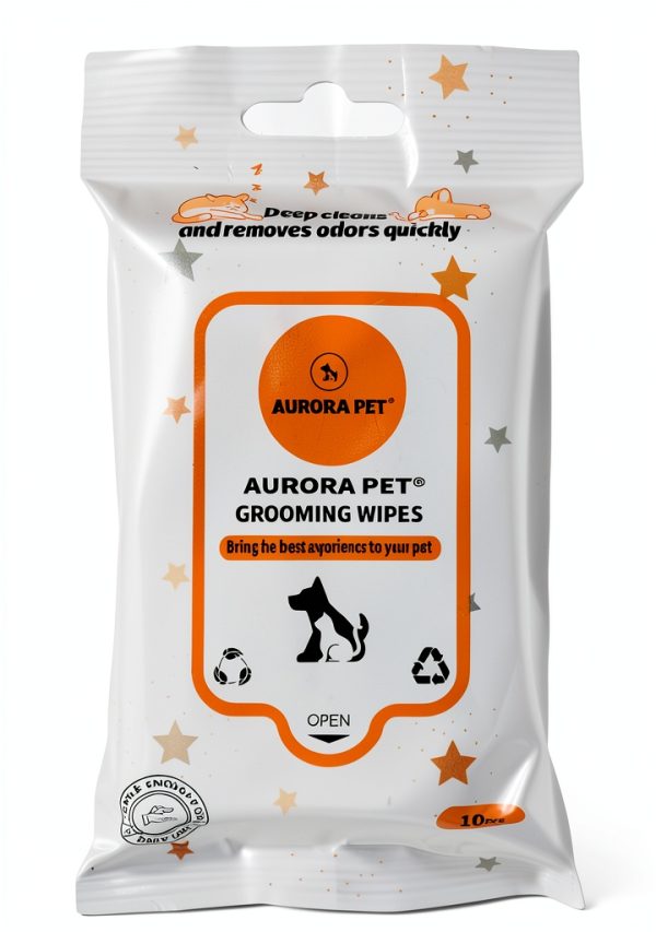 Aurora Pet Pureed Topper Lickable Cat Food 4 Flavors (1.55 oz) Wipes-3