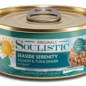 Soulistic Originals Salmon Tuna Dinner in Gravy 5.5oz Can Pack of 8-0