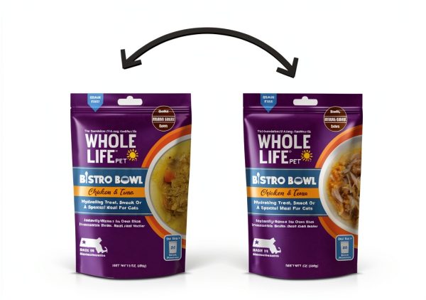 Whole Life Pet Bistro Bowls Toppers - Human-Grade Chicken & Tuna 3 Oz-6