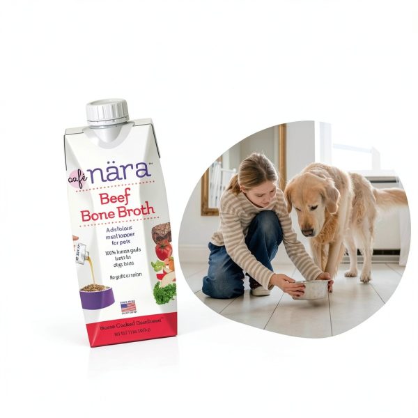 Café Nara Grain-Free Beef Bone Broth Topper for Dogs & Cats 1.1 lb-1